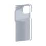 כיסוי פלסטיק קשיח ל- Apple iPhone 12 בצבע - כסף - קייס מובייל