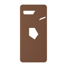 כיסוי פלסטיק קשיח ל- Asus ROG Phone II ZS660KL בצבע - חום - קייס מובייל