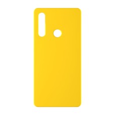 כיסוי פלסטיק קשיח ל- Huawei Y6p בצבע - צהוב - קייס מובייל