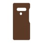 כיסוי פלסטיק קשיח ל- LG G8S ThinQ בצבע - חום - קייס מובייל