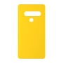 כיסוי פלסטיק קשיח ל- LG G8S ThinQ בצבע - צהוב - קייס מובייל