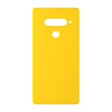 כיסוי פלסטיק קשיח ל- LG V40 ThinQ בצבע - צהוב - קייס מובייל