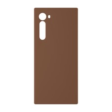 כיסוי פלסטיק קשיח ל- Motorola Edge בצבע - חום - קייס מובייל