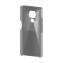 כיסוי פלסטיק קשיח ל- Motorola Moto E7 בצבע - אפור - קייס מובייל