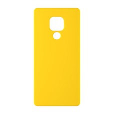 כיסוי פלסטיק קשיח ל- Motorola Moto E7 בצבע - צהוב - קייס מובייל
