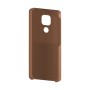 כיסוי פלסטיק קשיח ל- Motorola Moto E7 Plus בצבע - חום - קייס מובייל