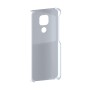 כיסוי פלסטיק קשיח ל- Motorola Moto E7 Plus בצבע - כסף - קייס מובייל