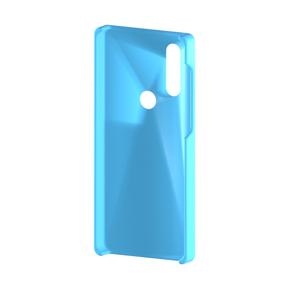כיסוי פלסטיק קשיח ל- Motorola One Action בצבע - תכלת - קייס מובייל