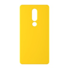כיסוי פלסטיק קשיח ל- Nokia 5.1 Plus (Nokia X5) בצבע - צהוב - קייס מובייל