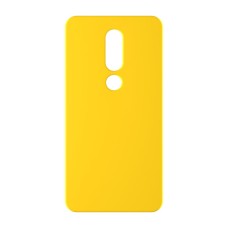 כיסוי פלסטיק קשיח ל- Nokia 6.1 Plus (Nokia X6) בצבע - צהוב - קייס מובייל