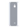 כיסוי פלסטיק קשיח ל- Nokia 6300 4G בצבע - כסף - קייס מובייל