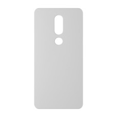 כיסוי פלסטיק קשיח ל- Nokia 7.1 בצבע - לבן - קייס מובייל