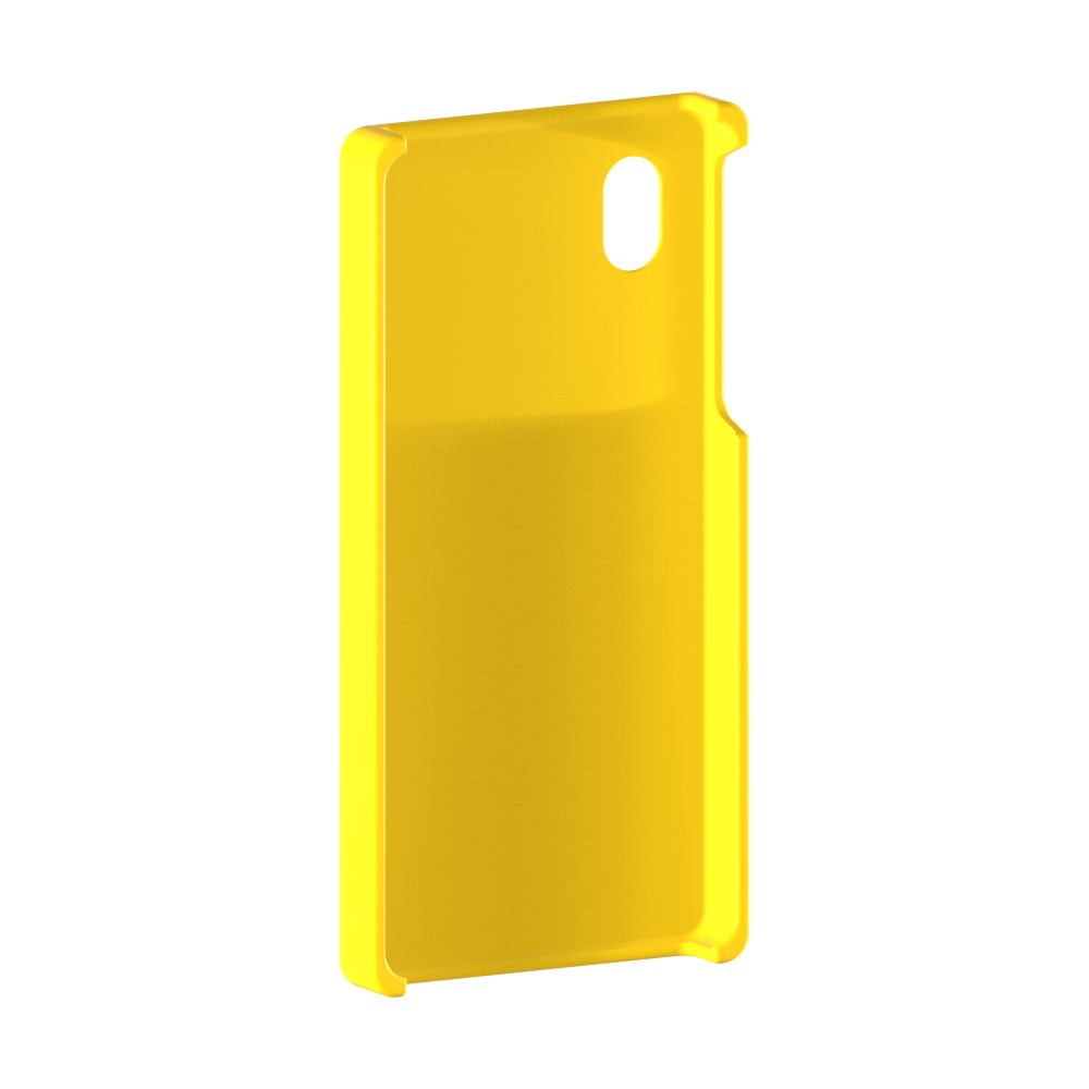 כיסוי פלסטיק קשיח ל- Samsung Galaxy A01 Core בצבע - צהוב - קייס מובייל