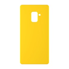 כיסוי פלסטיק קשיח ל- Samsung Galaxy A8 (2018) בצבע - צהוב - קייס מובייל