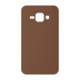 כיסוי פלסטיק קשיח ל- Samsung Galaxy J1 בצבע - חום - קייס מובייל