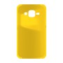 כיסוי פלסטיק קשיח ל- Samsung Galaxy J1 בצבע - צהוב - קייס מובייל