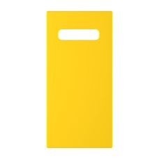 כיסוי פלסטיק קשיח ל- Samsung Galaxy S10 בצבע - צהוב - קייס מובייל