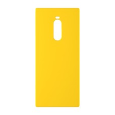כיסוי פלסטיק קשיח ל- Sony Xperia 1 בצבע - צהוב - קייס מובייל