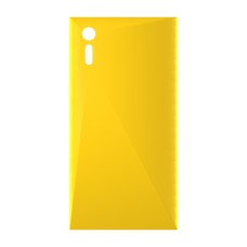 כיסוי פלסטיק קשיח ל- Sony Xperia XZ בצבע - צהוב - קייס מובייל