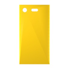 כיסוי פלסטיק קשיח ל- Sony Xperia XZ1 Compact בצבע - צהוב - קייס מובייל