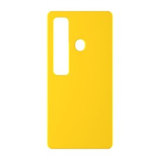 כיסוי פלסטיק קשיח ל- Tecno Spark 7 Pro בצבע - צהוב - קייס מובייל
