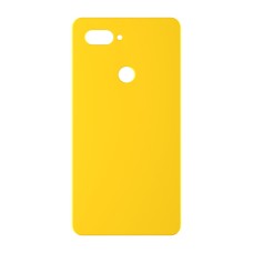 כיסוי פלסטיק קשיח ל- Xiaomi Mi 8 Lite בצבע - צהוב - קייס מובייל